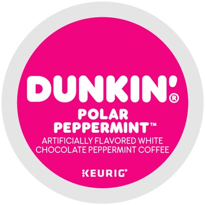 Dunkin' Polar Peppermint White Chocolate Coffee Keurig® K-Cup® Pods, Medium Roast (5000358858)