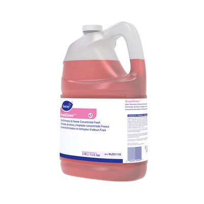 Diversey BreakDown Odor Eliminator Concentrate, Fresh, 1 Gallon, 4/Carton (94291110)
