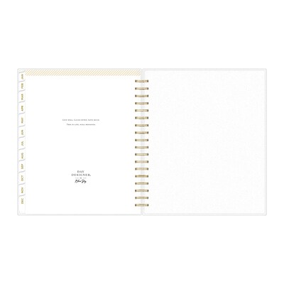 2026 Blue Sky Day Designer 10" x 8" Weekly & Monthly Personal Organizer, Plastic Cover, Rugby Stripe Black (154640)