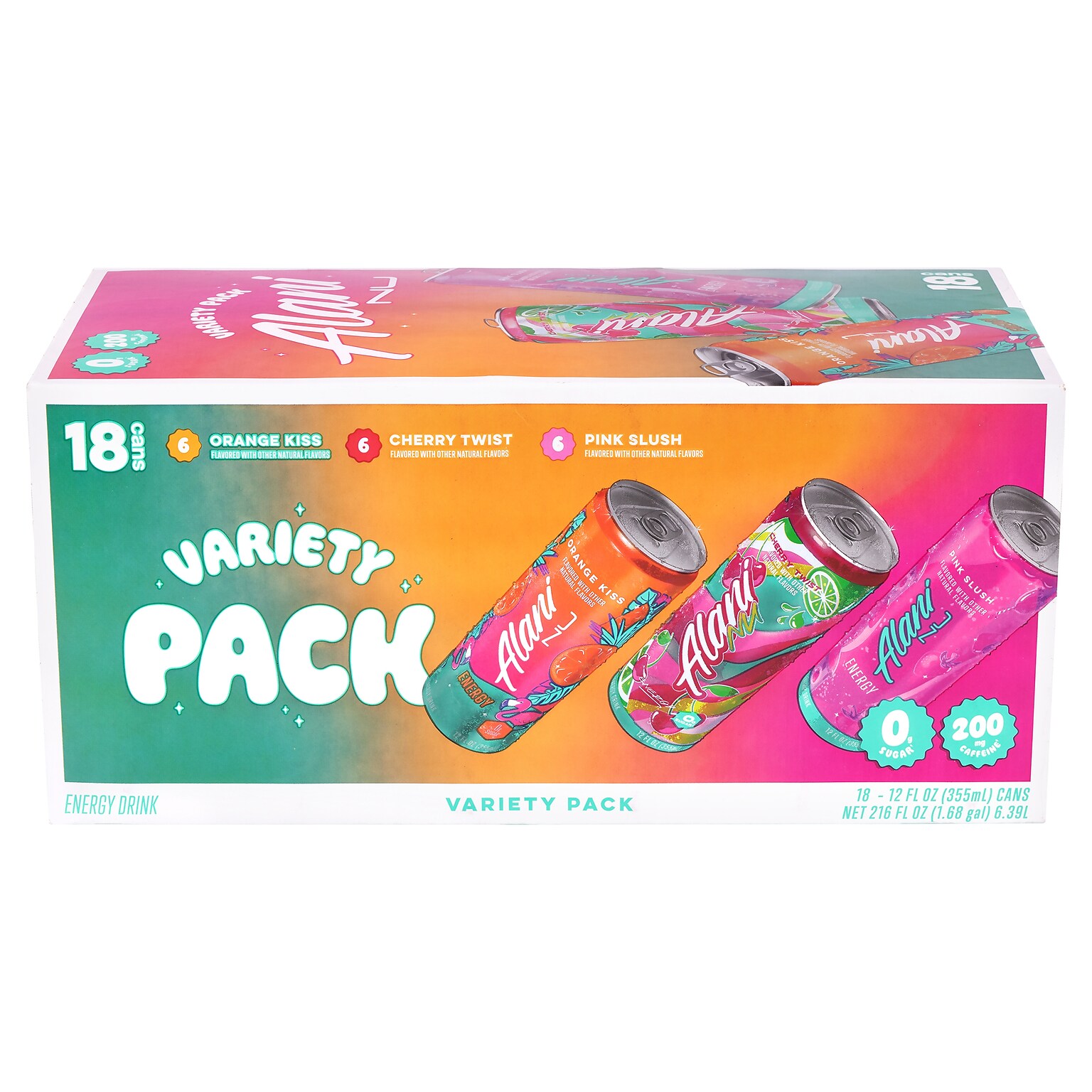 Alani Nu Energy Sugar-Free Sweet Splash Variety Pack, 12 oz., 18/Pack (220-02374)