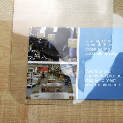 Floortex Desktex® Vinyl Rectangular Desk Pad, 19" x 24", Crystal Clear (NCDMFLVS0022)