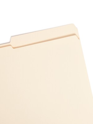 Smead File Folder, Reinforced 2/5-Cut Tab Right Position, Legal Size, Manila, 100/Box (15386)