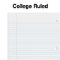 Staples 1-Subject Notebook, 8" x 10.5", College Ruled, 70 Sheets, Assorted Colors, 3/Pack (ST58375)