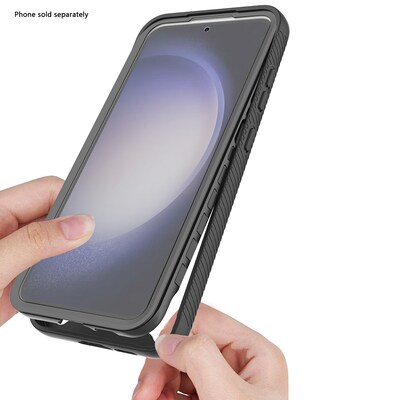 SaharaCase Raider Phone Case for Galaxy S24 FE, Shock Absorbing, Black (CP00713)