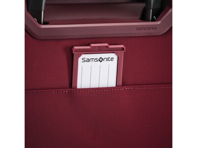 Samsonite Silhouette 17 Polyester Carry-On Spinner Luggage, Merlot (139016-2136)