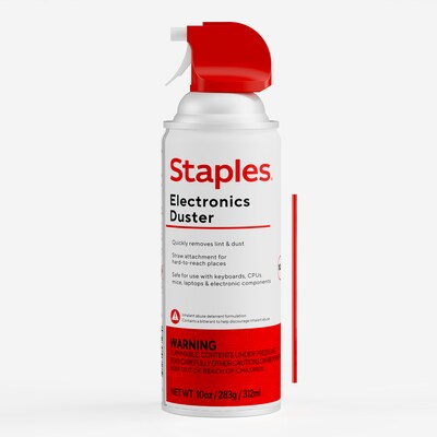 Staples®  Electronics Air Duster, 10 oz. (SPL10ENFR-1)
