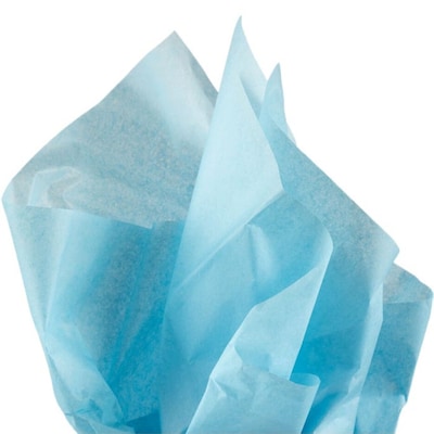 JAM Paper 20" x 26" Tissue Paper, Bright Blue, 20 Sheets/Pack (1152346A)