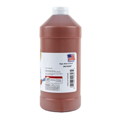 Crayola Artista II Washable Tempera Paint, Brown, 32 oz., 3/Bundle (BIN543132007-3)