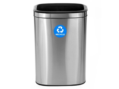 Alpine Industries Recycling Station, 10.5 Gallon, Silver (ALP470-40L-R)