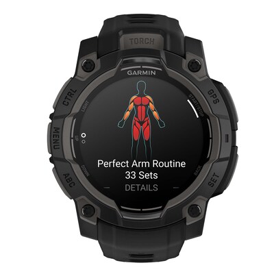 Garmin Instinct 3 AMOLED GPS Smartwatch, Black, 45mm (GRM0293600)