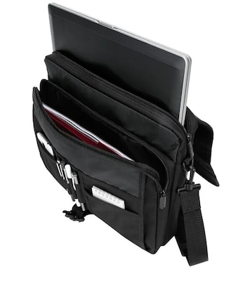 Targus Polyester Messenger Bag, Black (TCM004US)