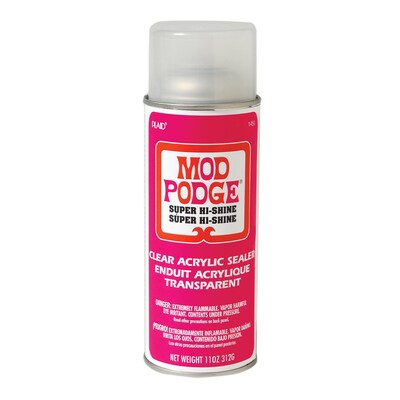 Mod Podge Acrylic Aerosol Sealer, 11oz., Super High Shine, 2/Packs (MOD1450-2)