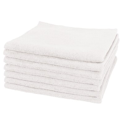 Hospeco Heavy-Duty Microfiber Multipurpose Cloths, 12 x 12, White, 12 Cloths/Pack (MFC3001212WH)
