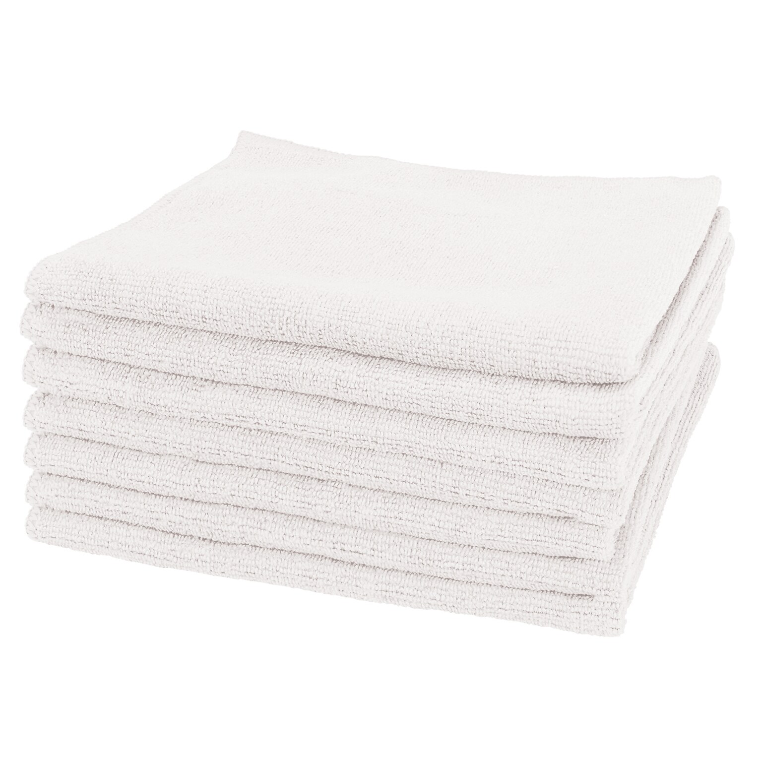 Hospeco Heavy-Duty Microfiber Multipurpose Cloths, 12 x 12, White, 12 Cloths/Pack (MFC3001212WH)