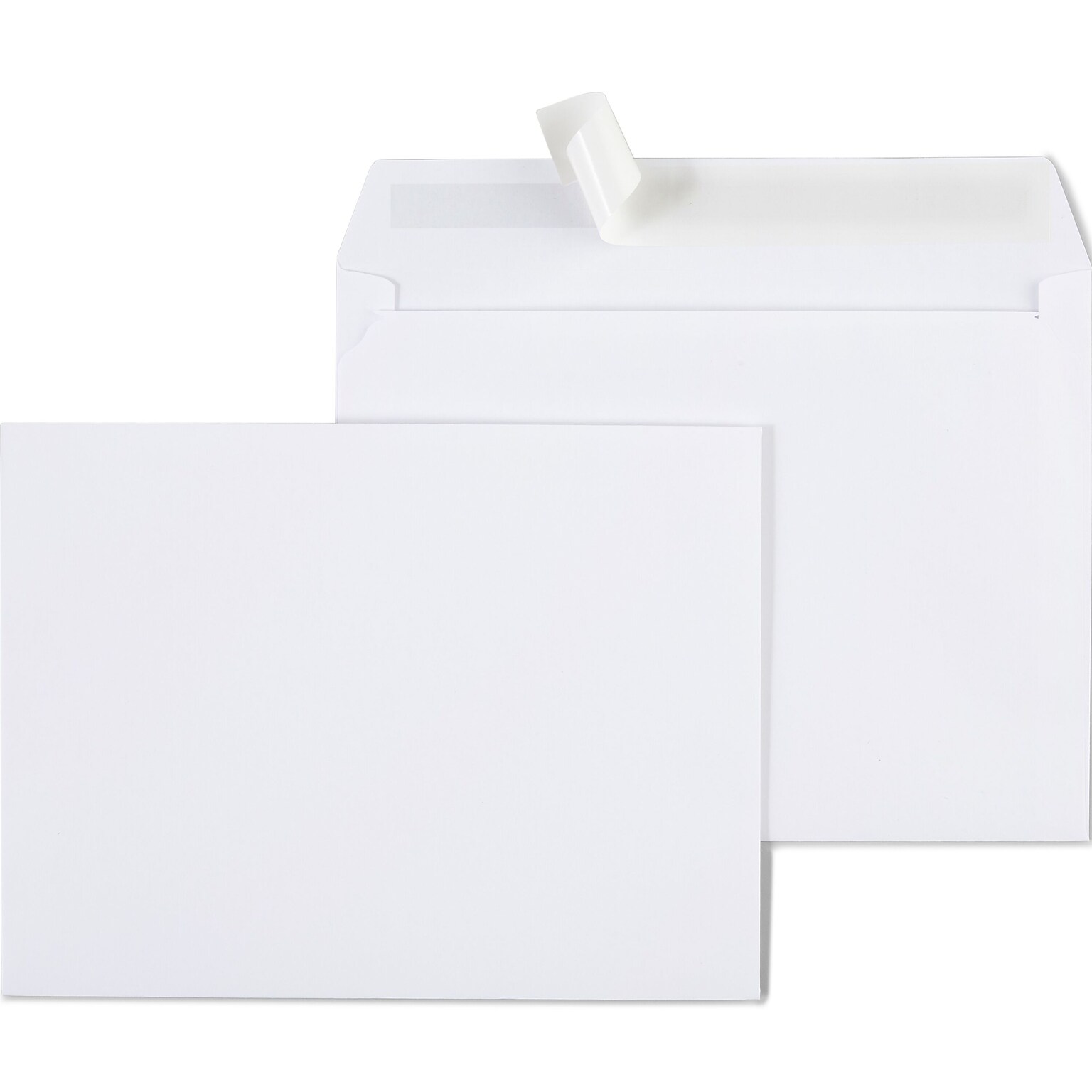 Staples EasyClose Booklet Envelopes, 12L x 9H, White, 100/Box (SPL570227)