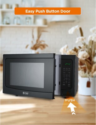 Commercial Chef 1.6 Cu. Ft. Countertop Microwave, Black (CHM16MB6)