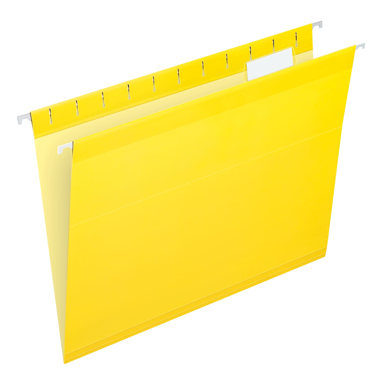 Pendaflex Reinforced Hanging File Folders, 1/5 Tab, Letter Size, Yellow, 25/Box (PFX 4152 1/5 YEL)