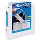 Avery Extra-Wide Heavy Duty 1 1/2" 3-Ring View Binders, D-Ring, White (01319)
