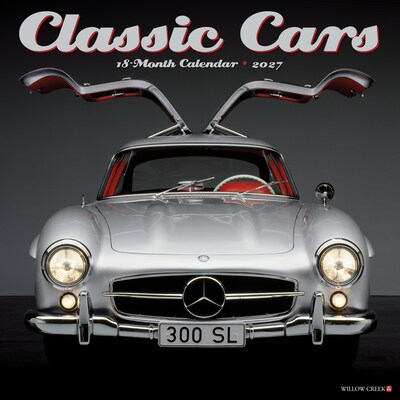 2027 Willow Creek Classic Cars 12 x 12 Monthly Wall Calendar, Assorted Colors (59715)
