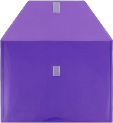 JAM Paper Premium Plastic Document File, Letter, Purple, 3/Pack (218V0PUX3)