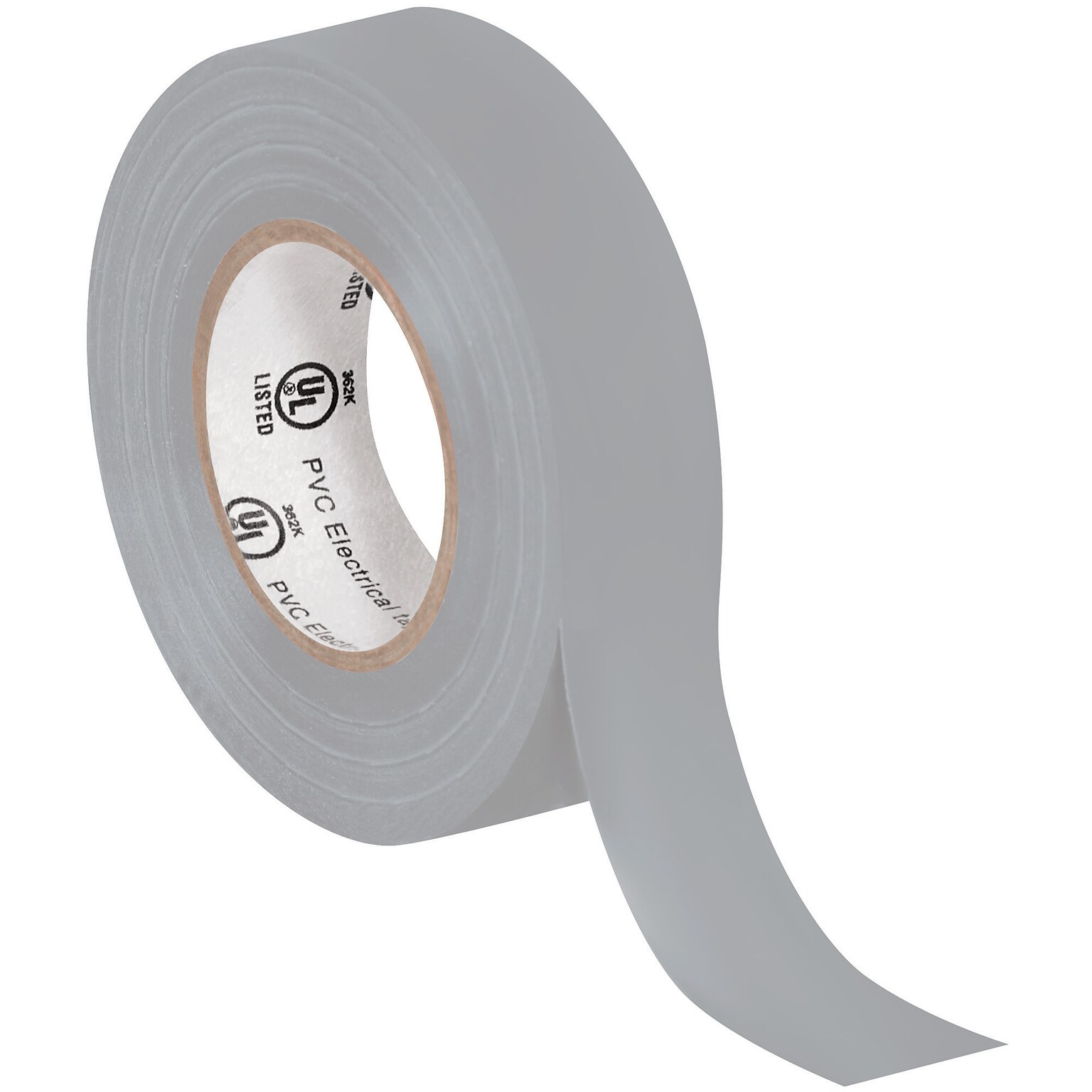 Tape Logic Vinyl Electrical Tape, 0.75 x 60, Gray, 10/Carton (T96461810PKT)
