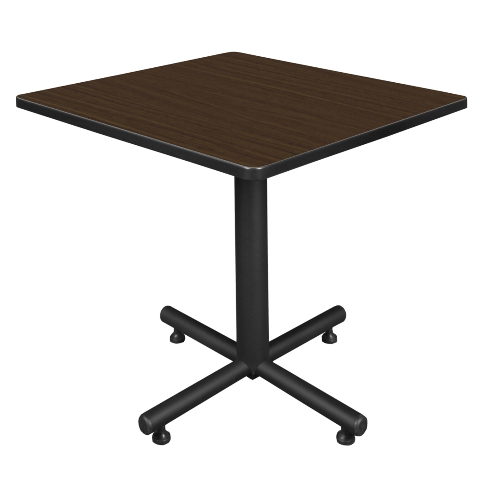 Regency Kobe 30 Square X-Base Breakroom Table, Neo Walnut (TKB3030NW)