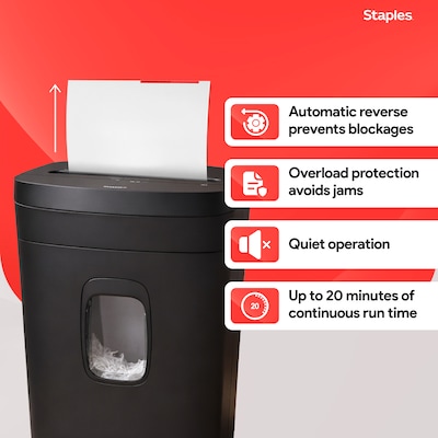 Staples 12-Sheet Micro-Cut Multi-Media Shredder (ST62153)