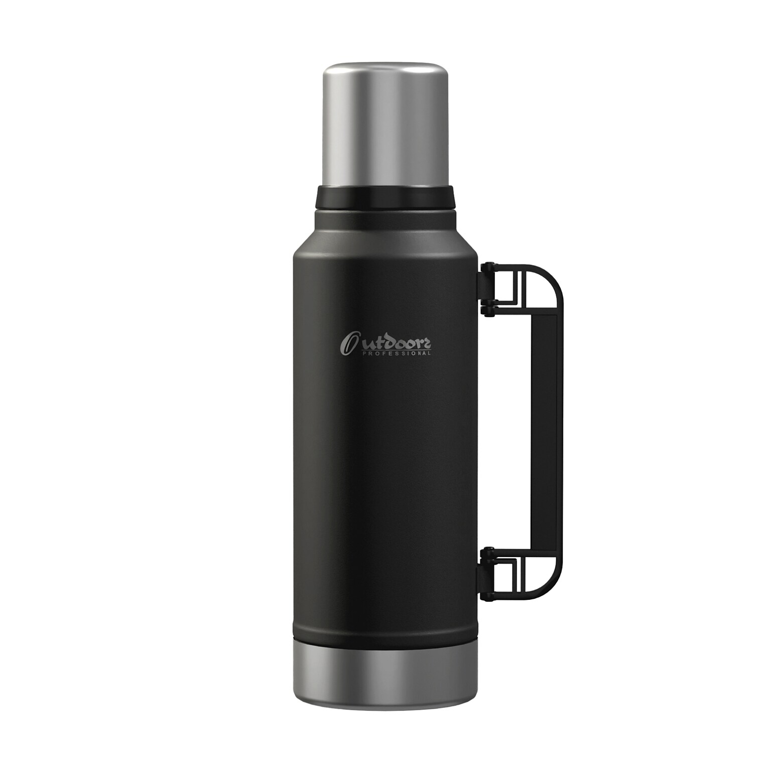 Outdoors Professional Stainless Steel Vacuum Insulated Termo Classic Water Bottle, 33 oz., Black (OUTD9355)