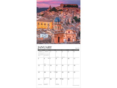 2025 Willow Creek Italy 12" x 12" Monthly Wall Calendar (43530)