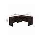 Bush Business Furniture Studio C 60"W L Shaped Desk with 42W Return, Black Walnut (STC050BW)