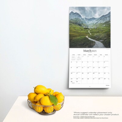 2025 Brush Dance Pathways 12" x 24" Monthly Square Wall Calendar, (9781975478650)