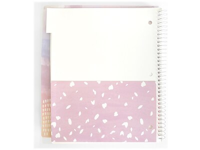 Carolina Pad Silver Lining 5-Subject Notebook, 9.75 x 11, College-Ruled, 150 Sheets, Assorted Colo