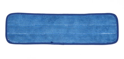 Square Scrub Bucket on a Stick 18 Microfiber Wet Mop Pad, Blue (SS 0403Z)