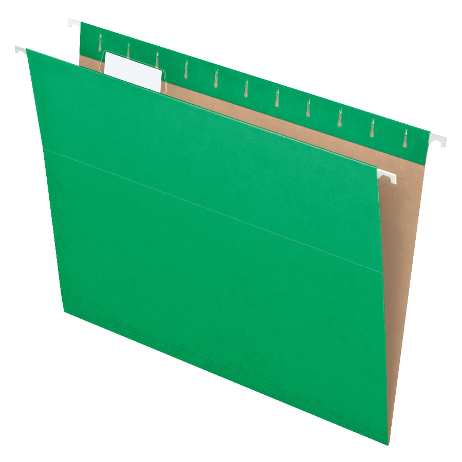 Pendaflex Recycled Hanging File Folders, 1/5 Tab, Letter Size, Bright Green, 25/Box (81610)