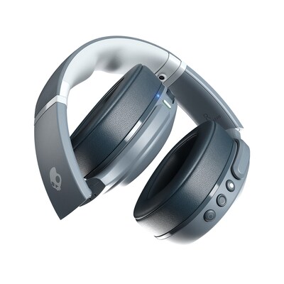 Skullcandy Crusher Evo Sensory Bass Wireless Over-Ear Headphones with Microphone, Bluetooth, Chill Gray (S6EVW-N744)