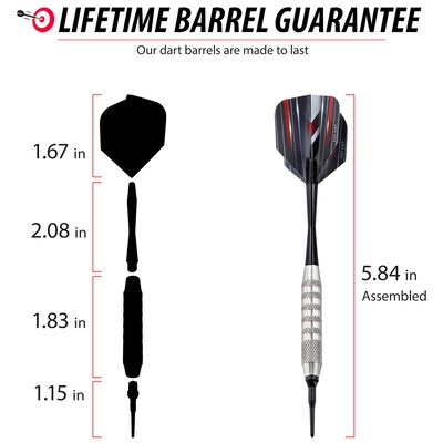 Fat Cat 21 Darts in a Jar Soft Tip, 17 Grams (26-7010)