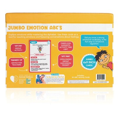 Open The Joy Jumbo ABC Cards, 30 Cards/Pack (LR4757)