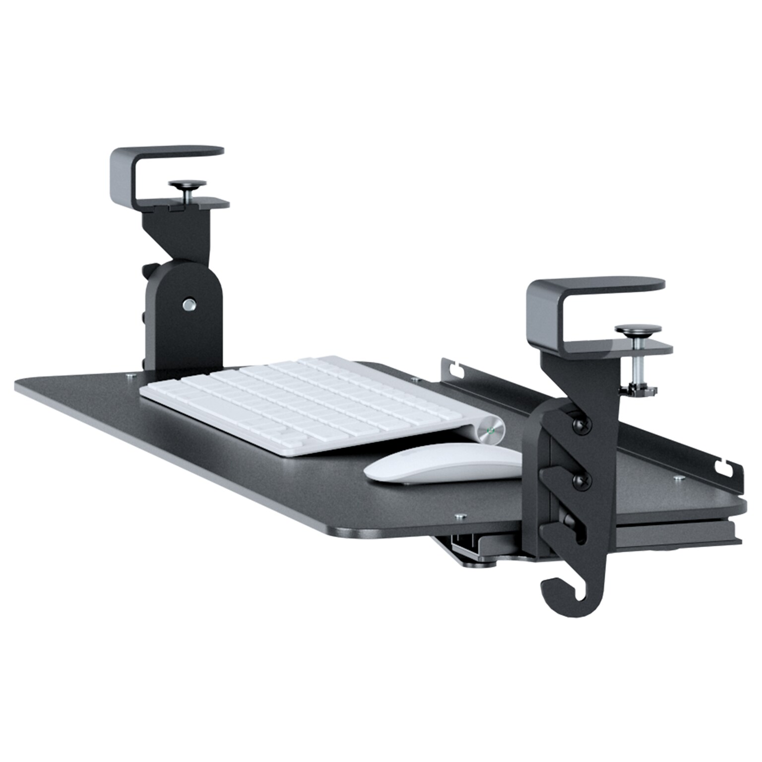 Uncaged Ergonomics KT4 Clamp-On Adjustable Under-Desk Keyboard Tray, Black