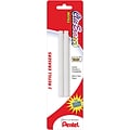 Pentel Clic Eraser Refills, White, 2/Pack (PENZER2BPK6)