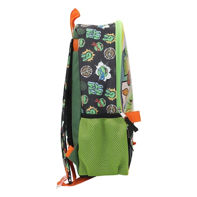 Bioworld Kids 5-Piece Teenage Mutant Ninja Turtles Backpack Set, Large, Green (B1BAAK9TMTSB00)