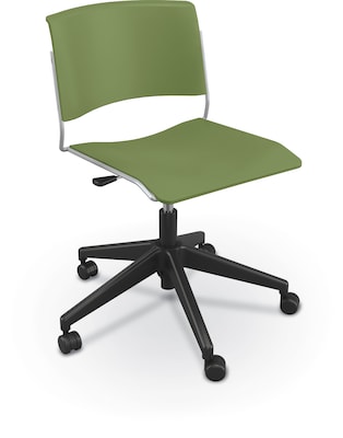 MooreCo Akt 5-Star Student Chair, Hard Casters, Black (56581-HC-MOSS)