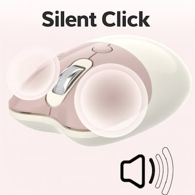 SaharaCase Wireless Ergonomic Keyboard and Laser Mouse Combo, Beige (KB16)