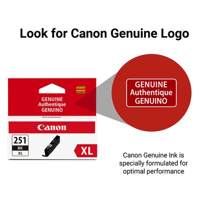 Canon 251XL Black High Yield Ink Cartridge   (6448B001)