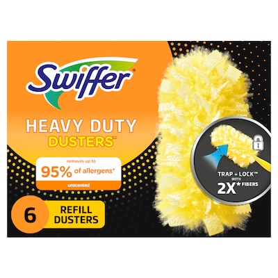 Swiffer Heavy Duty Duster Cloth Refills, Yellow, 6/Pack (16944)