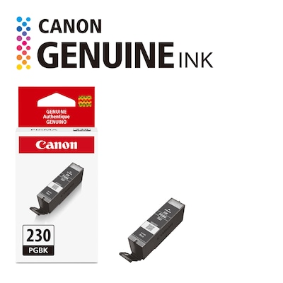 Canon Genuine PGI-230 Pigment Black Standard Yield Ink Cartridge (6674C001)