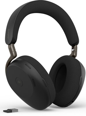 Jabra Evolve3 85 Wireless Active Noise Cancellation Bluetooth Spatial Headset, USB-A, MS Certified (38599-999-999)