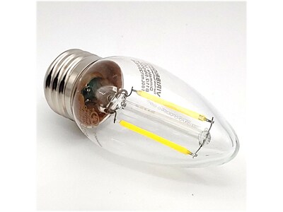 Viribright 2.5-Watt Daylight LED Candle Candelabra Bulb, Dozen (650191-12)