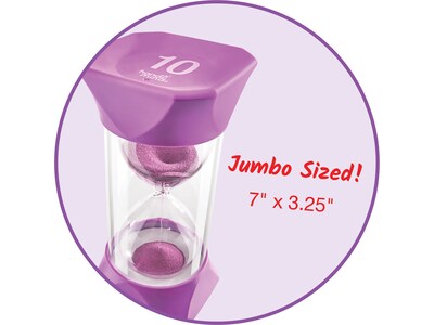 hand2mind Jumbo 10-Minute Sand Timer, Purple (93069)