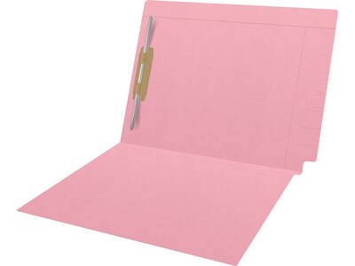 Medical Arts Press Kardex Match Reinforced End Tab File Folder, Straight Cut, Letter Size, Pink, 50/Box (S-09483-PNK)