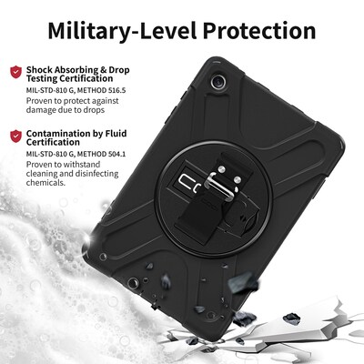 CODi Rugged Case with Integrated Screen Protector for Samsung Galaxy Tab A9+, Black (C30705084IS)